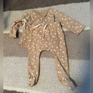 Quincy Mae 🌸 Matching floral print set 3-6M NWOT